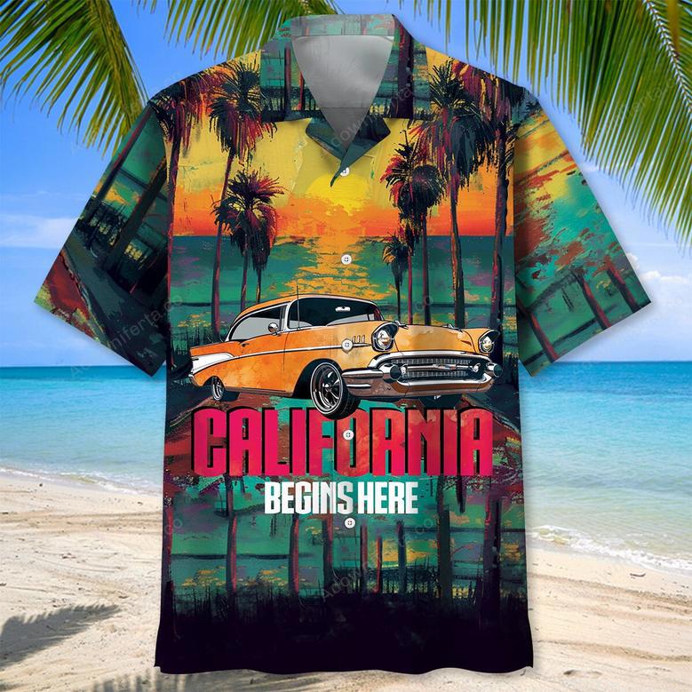 California Begins Here Hawaiian Shirt