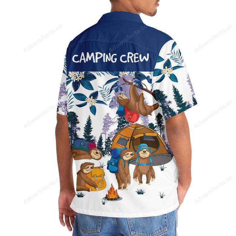 Camping Crew Sloths Hawaiian Shirt