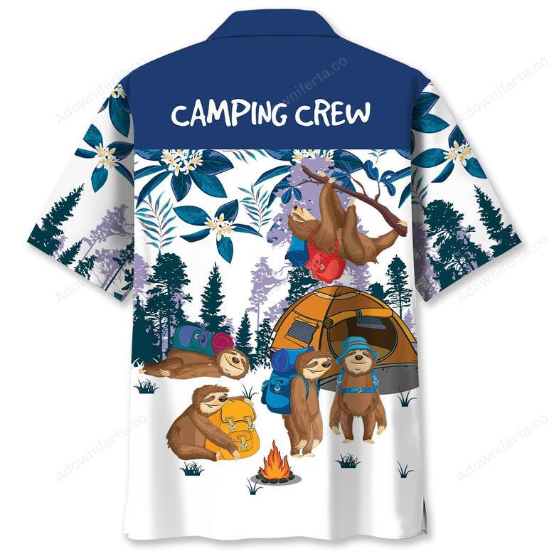 Camping Crew Sloths Hawaiian Shirt