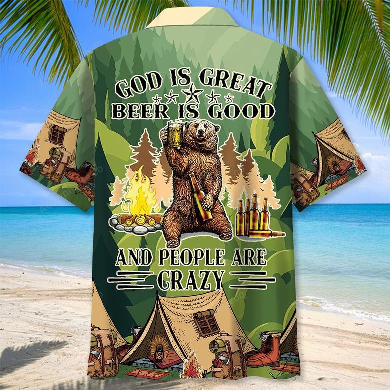 Camping Vintage Bear Hawaiian Shirt