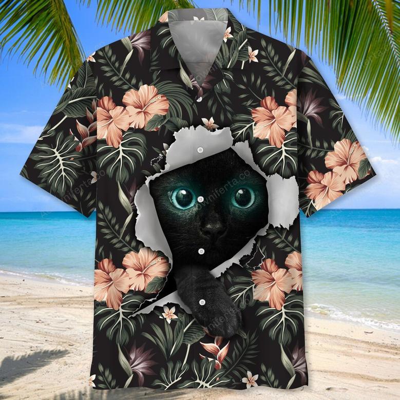 cats tropical hawaiian shirt