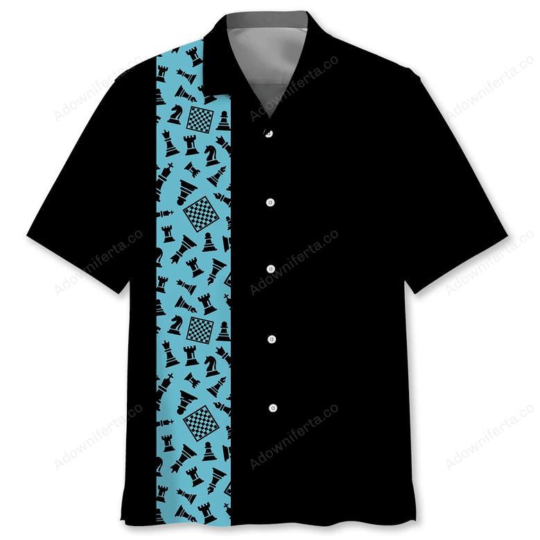 Chess Blue Hawaiian Shirt