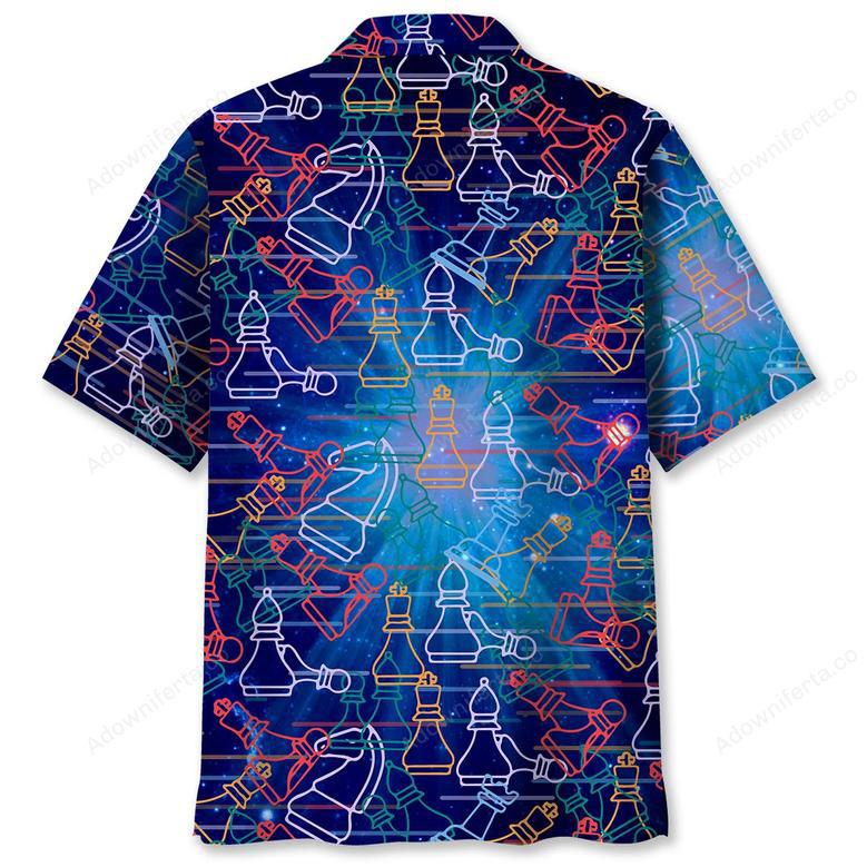 Chess Space Color Hawaiian Shirt