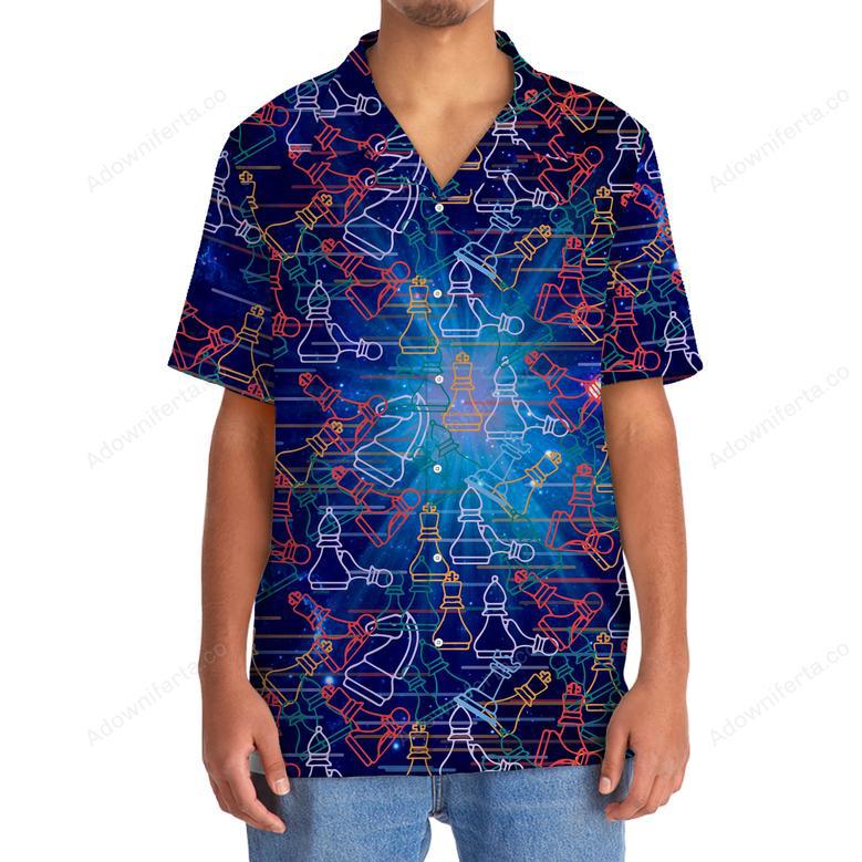 Chess Space Color Hawaiian Shirt