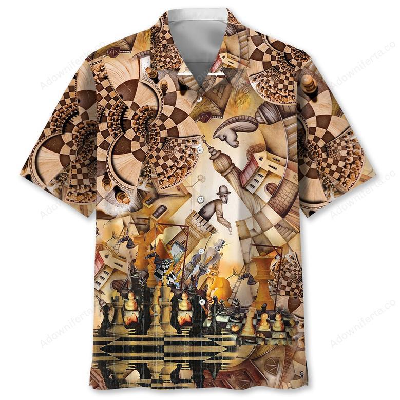 Chess Vintage Art Hawaiian Shirt