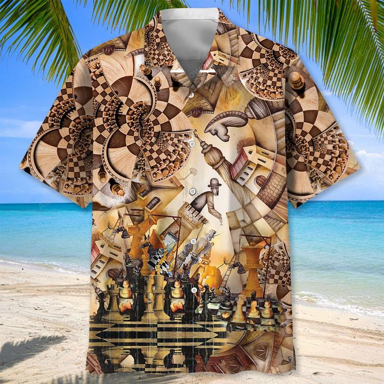 Chess Vintage Art Hawaiian Shirt