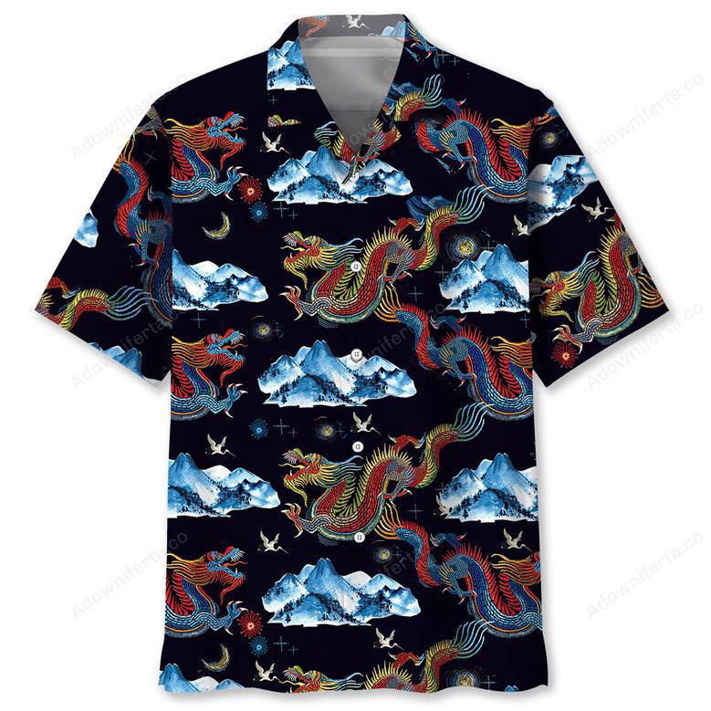 Chinese Dragon Mountain Hawaiian Shirt