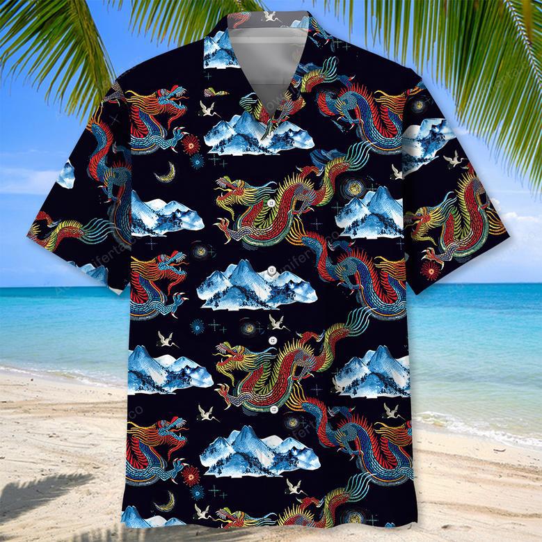 Chinese Dragon Mountain Hawaiian Shirt