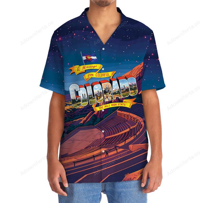 Colorado The Mile High State Hawaiian Shirt