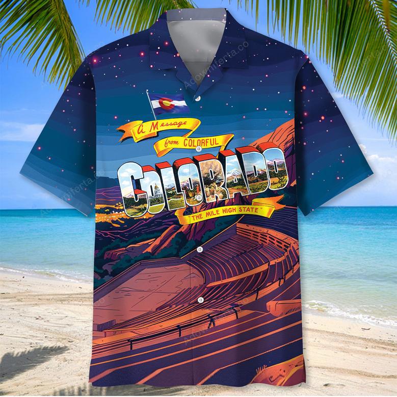 Colorado The Mile High State Hawaiian Shirt