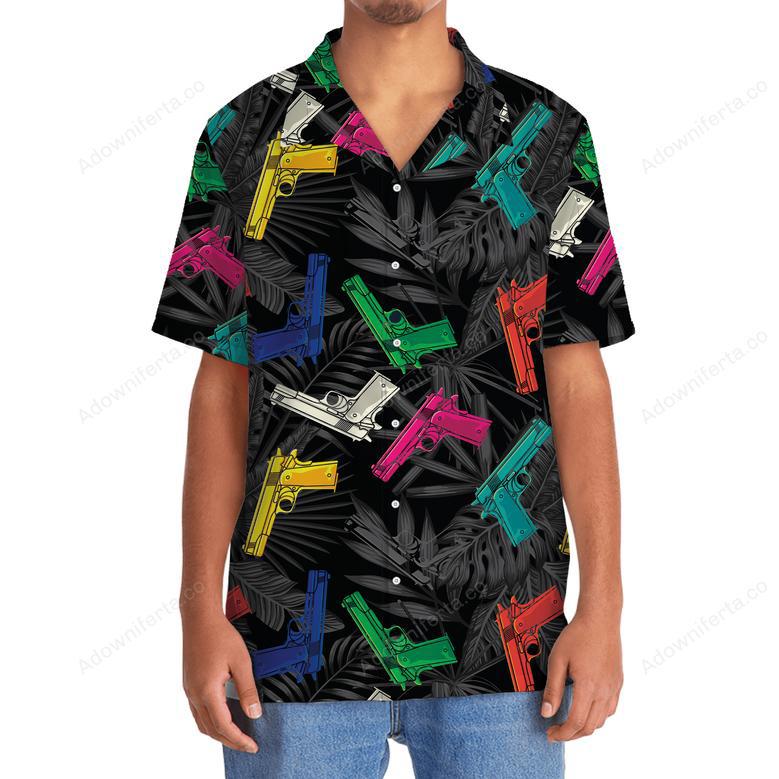 Colorful Guns Hawaiian Shirt