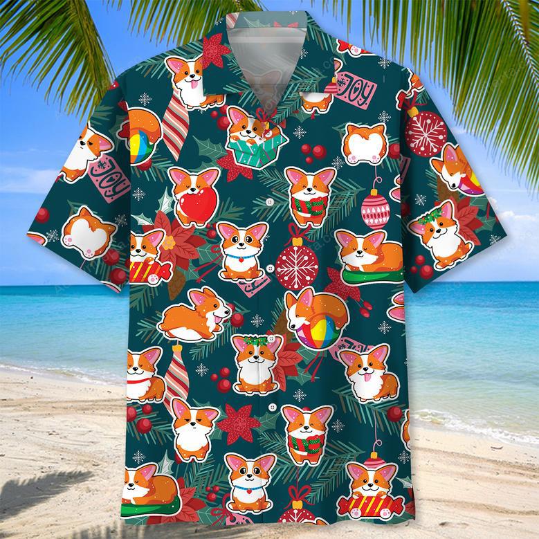 Corgi Christmas Hawaiian Shirt