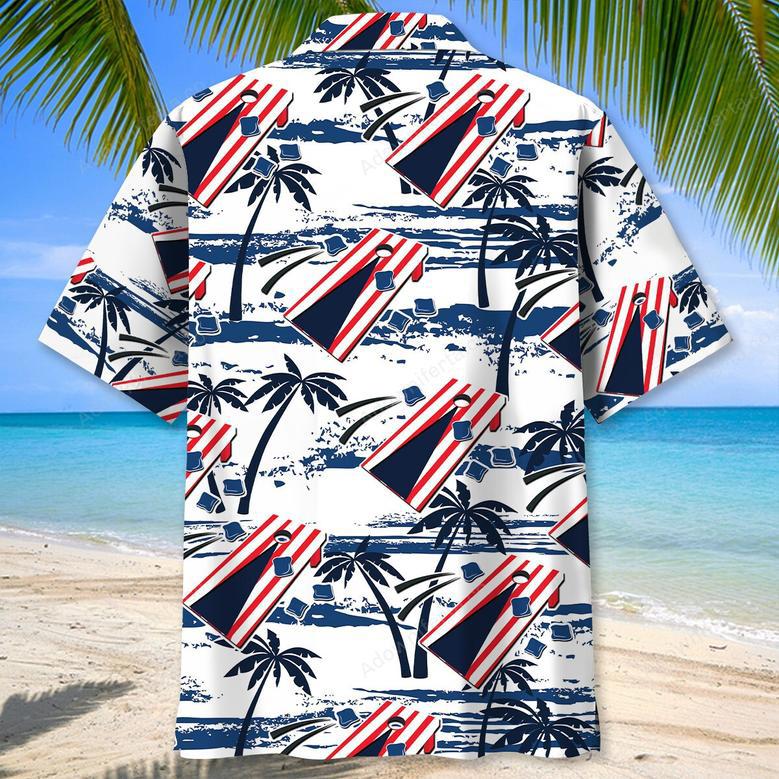 Cornhole American Beach Hawaiian Shirt