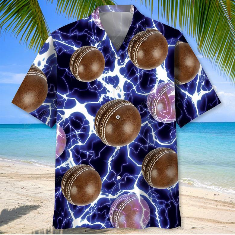 Cricket Ball Thunder Hawaiian Shirt