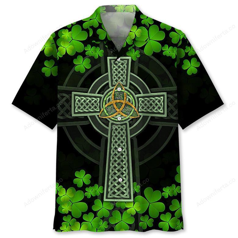 Cross Green Irish St.Patrick Day Hawaiian Shirt