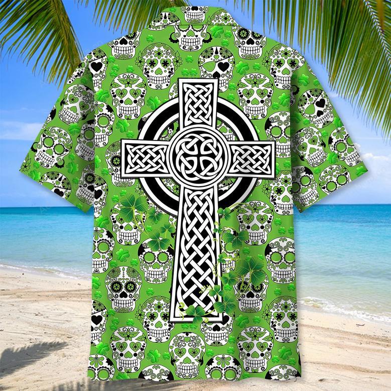 Cross Skull Irish St.Patrick Day Hawaiian Shirt