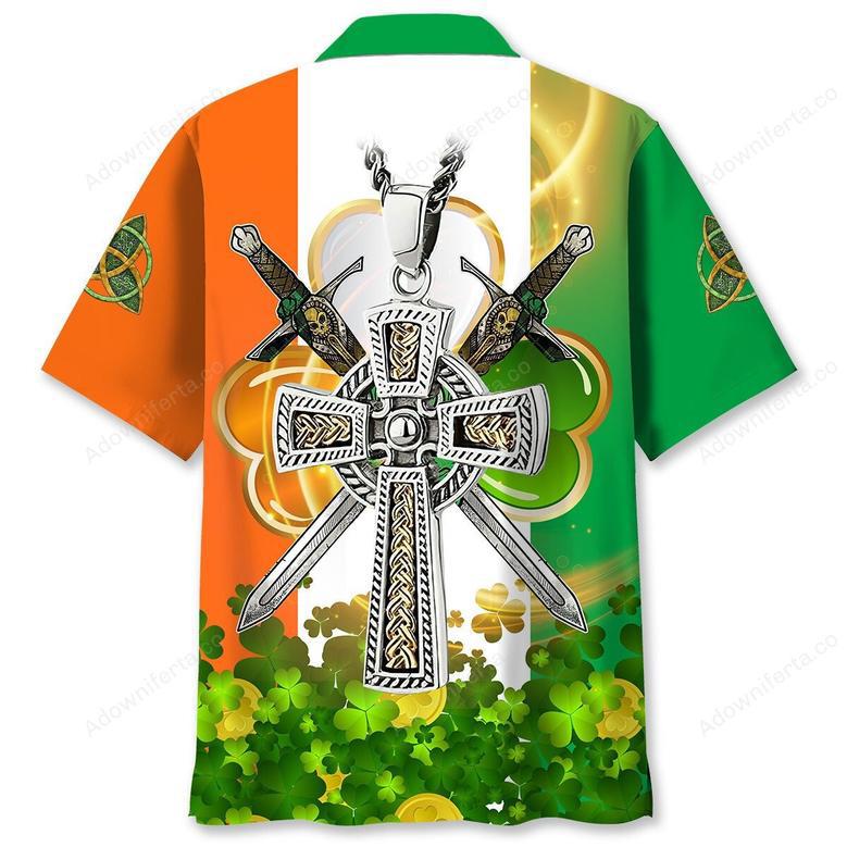 Cross St.Patrick Day Hawaiian Shirt