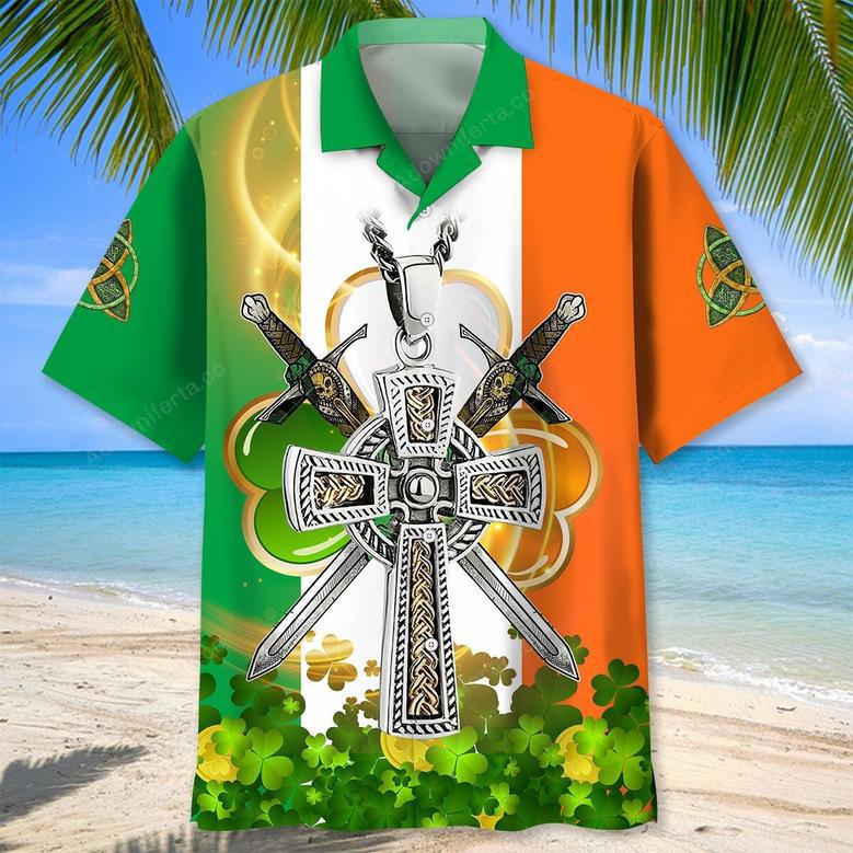 Cross St.Patrick Day Hawaiian Shirt