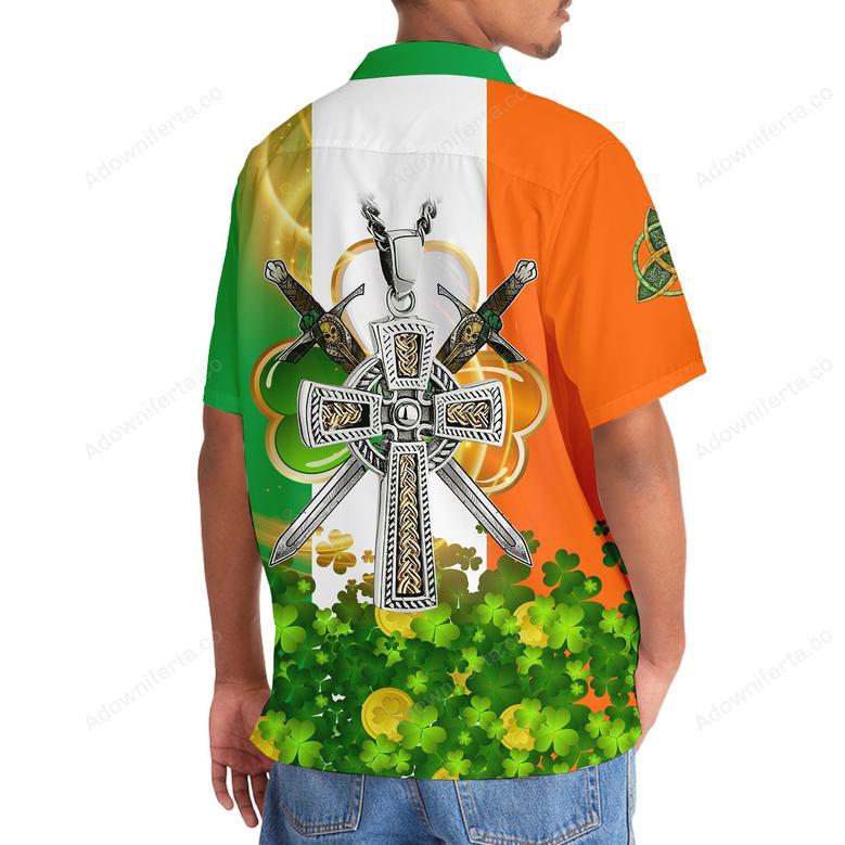 Cross St.Patrick Day Hawaiian Shirt