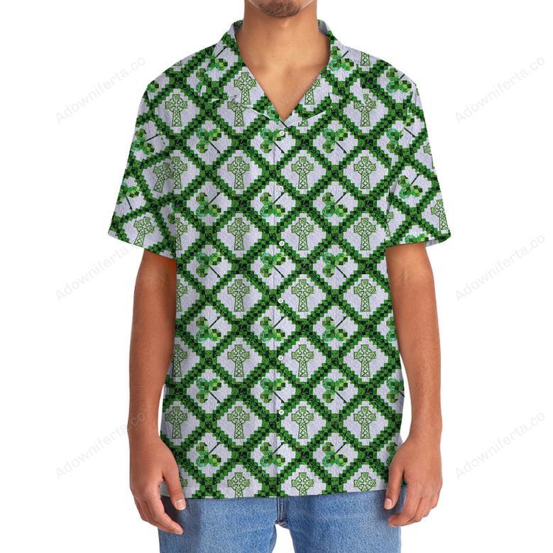 Cross St.Patrick Day Hawaiian Shirt