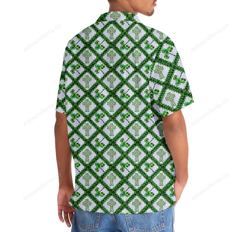 Cross St.Patrick Day Hawaiian Shirt