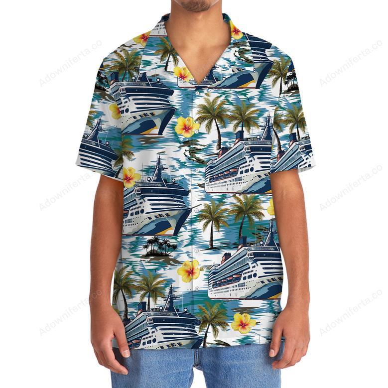 Cruise Tropical Hibiscus Hawaiian Shirt