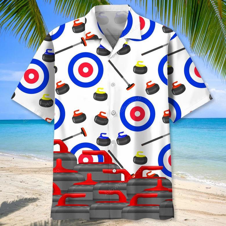 curling lovers hawaiian shirt