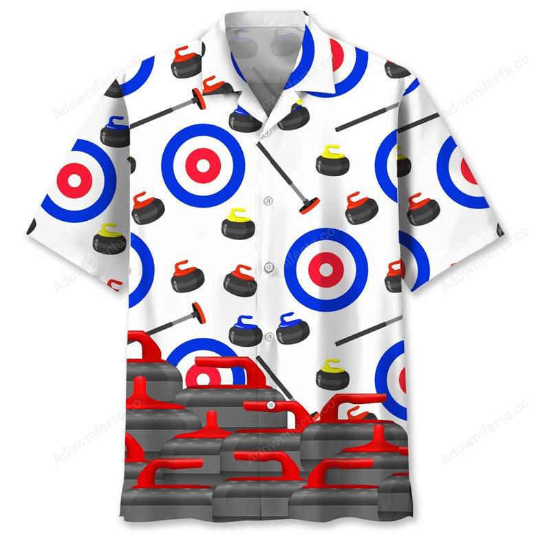 curling lovers hawaiian shirt