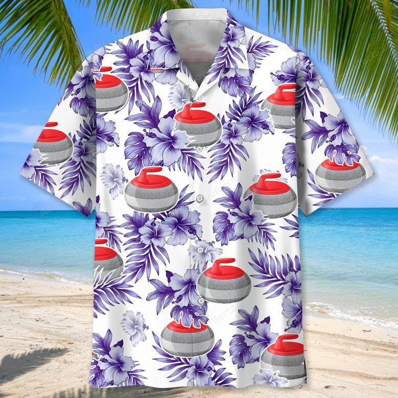 Curling Purple Nature Hawaiian Shirt