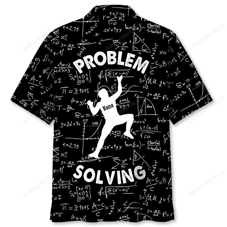 Custom Name Problem Solving Funny Math Hawaiian Shirt