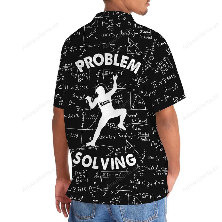 Custom Name Problem Solving Funny Math Hawaiian Shirt