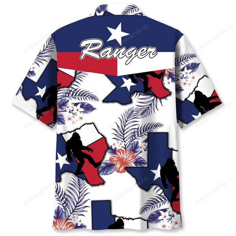 Custom Name Texas Bigfoot Hawaiian Shirt