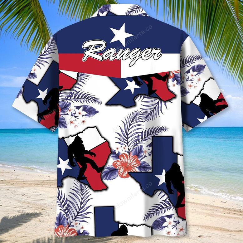 Custom Name Texas Bigfoot Hawaiian Shirt