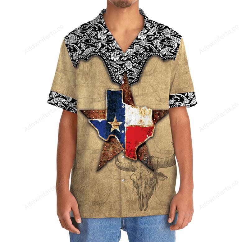 Custom Name Texas The Lone Star State Hawaiian Shirt