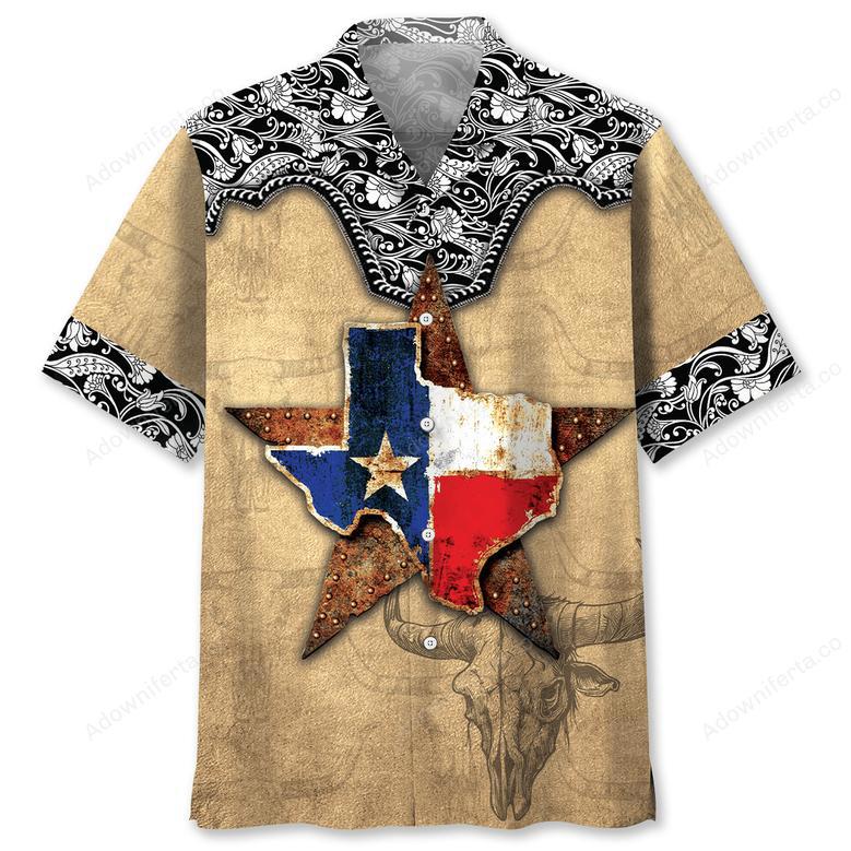 Custom Name Texas The Lone Star State Hawaiian Shirt