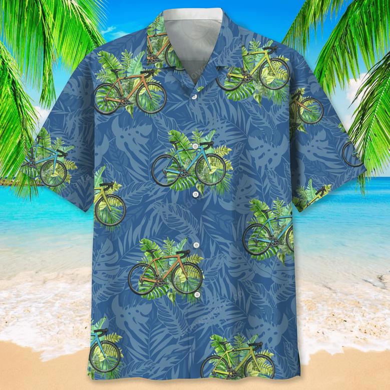 Cycling Nature Hawaiian Shirt