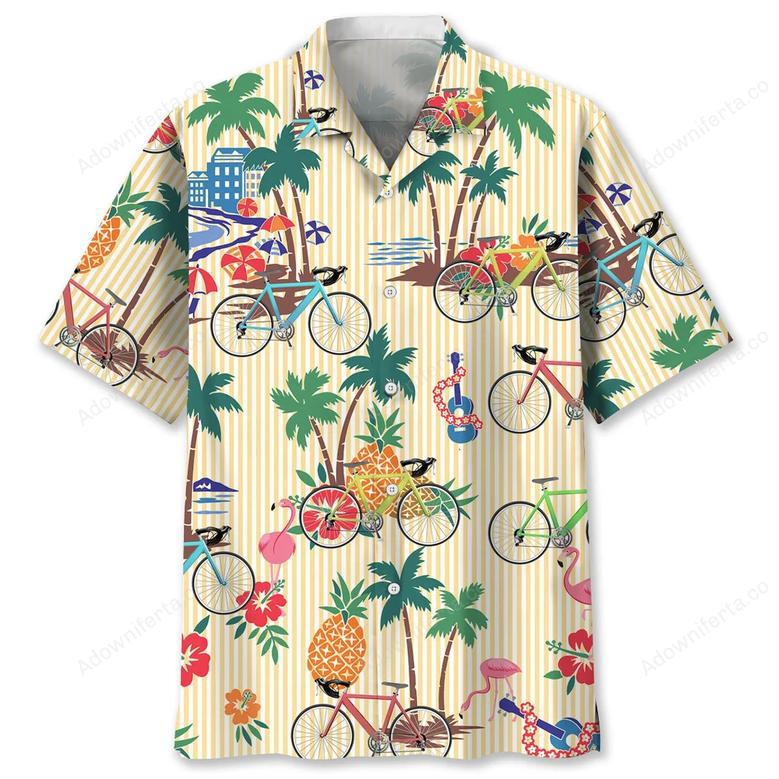 Cycling Tropical Hawaiian Shirt