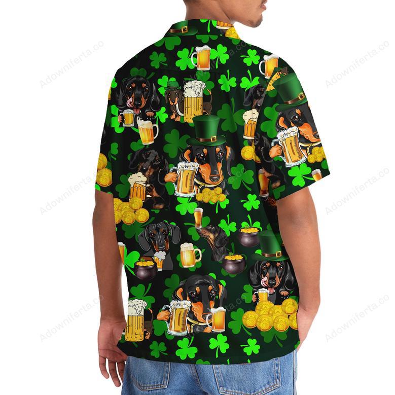 Dachshund Beer Irish St.Patrick Day Hawaiian Shirt