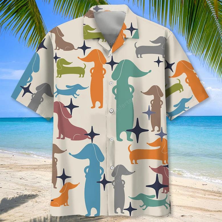 Dachshund Colorful Hawaiian Shirt