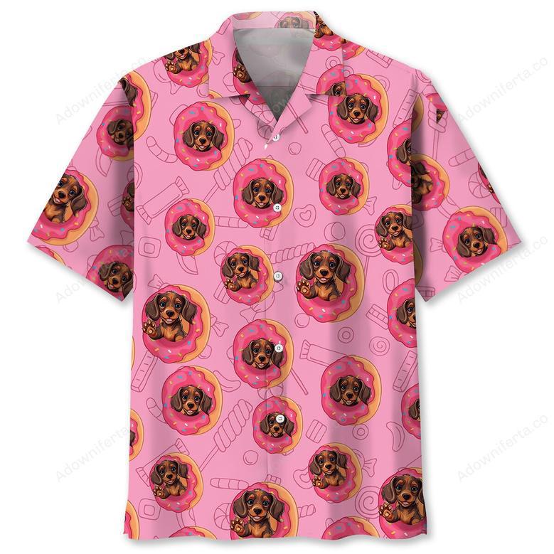 Dachshund Donut Hawaiian Shirt