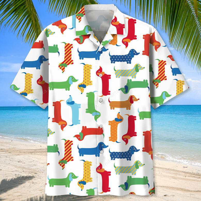 Dachshund Hawaii Funny Hawaiian Shirt