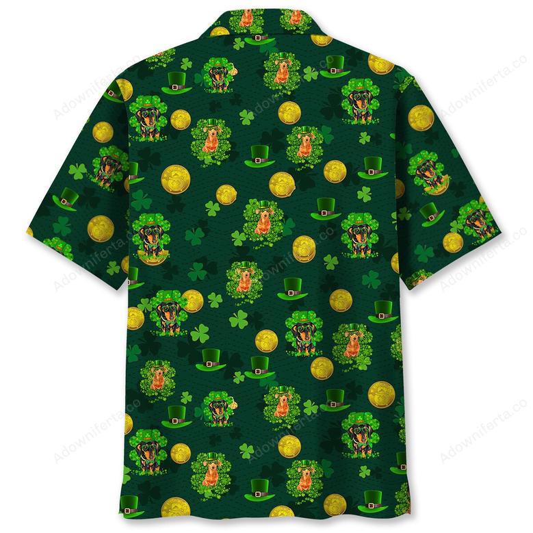 Dachshund Lucky Irish St.Patrick Day Hawaiian Shirt