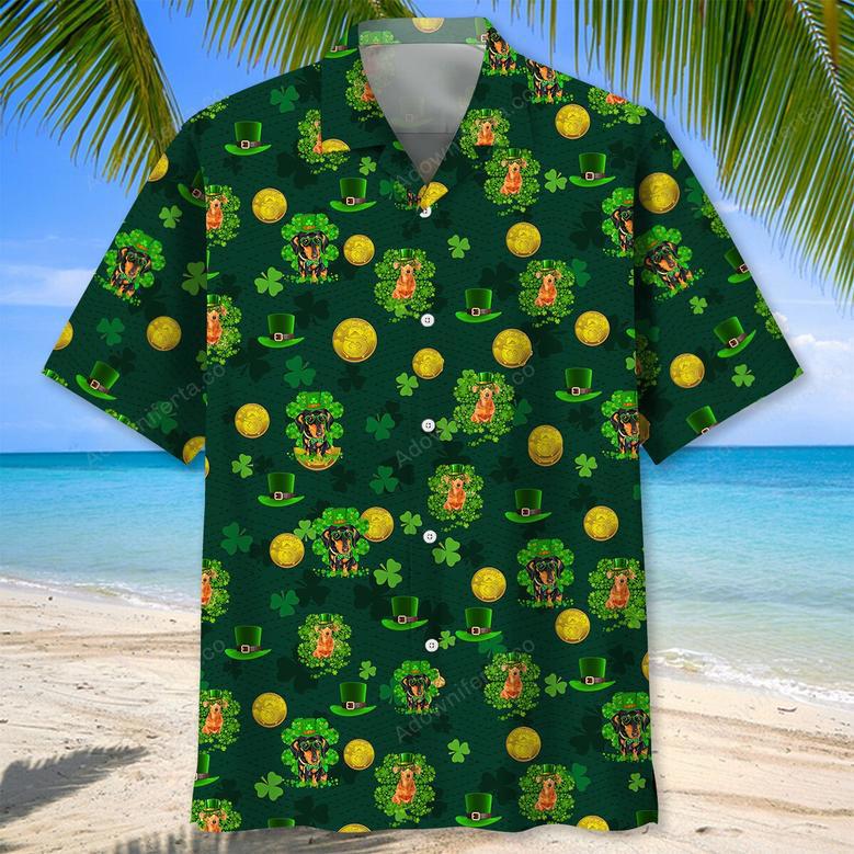 Dachshund Lucky Irish St.Patrick Day Hawaiian Shirt