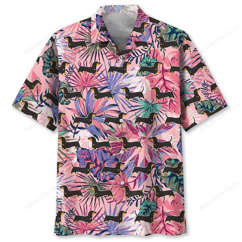 Dachshund Tropical Hawaiian Shirt