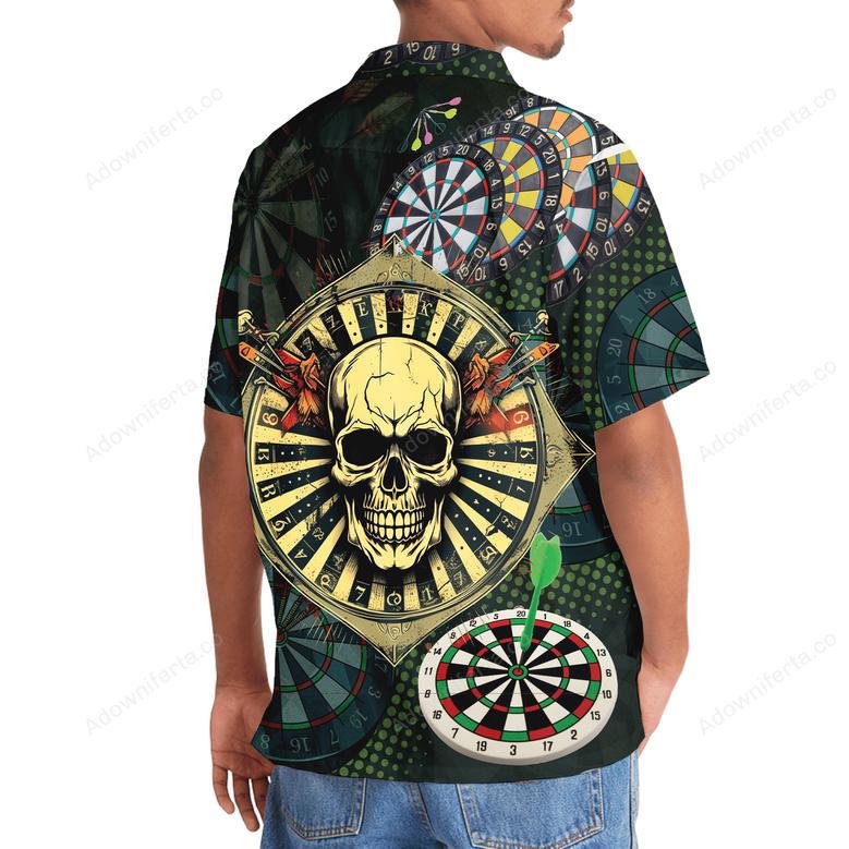 Dart Skull Happiness Hawaiian Shirt