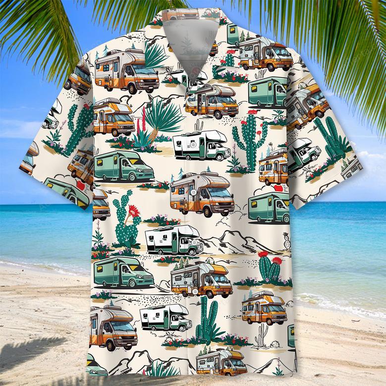 Desert Camping Car Hawaiian Shirt