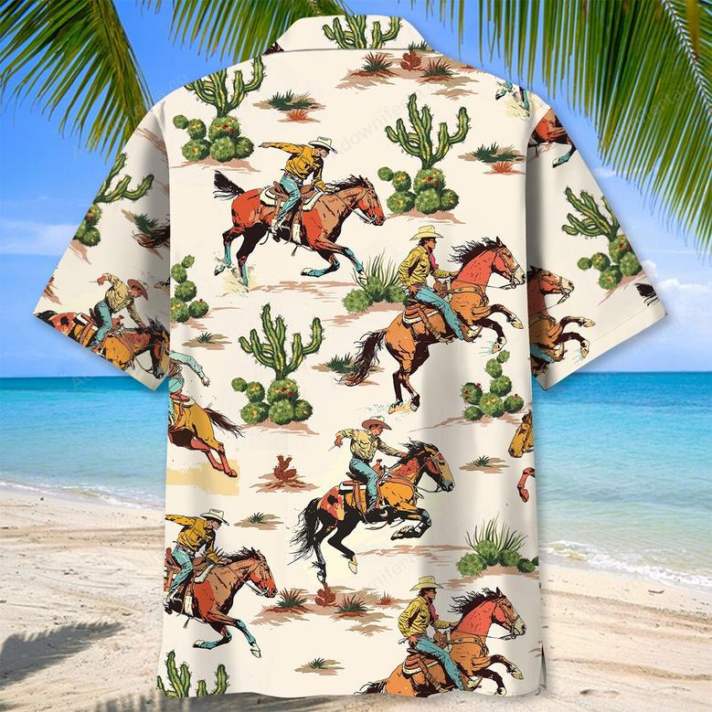 Desert Cowboy Bucking Hawaiian Shirt