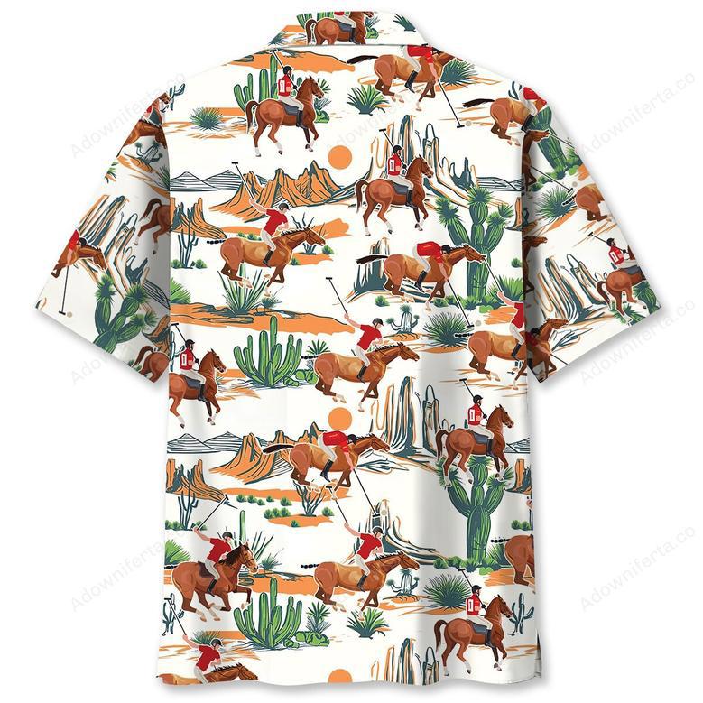 Desert Horse Polo Sport Hawaiian Shirt