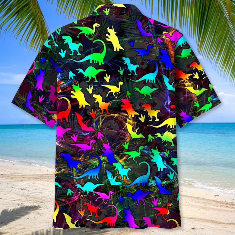 Dinosaur Color Hawaiian Shirt