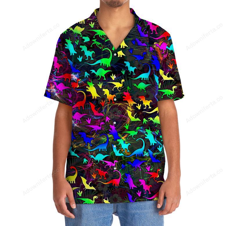 Dinosaur Color Hawaiian Shirt